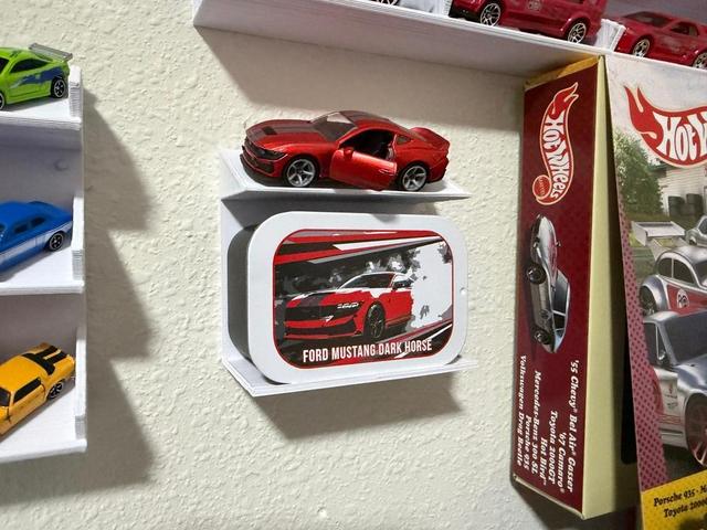 Pink Slips Display Shelf  (Holds 1 car and its case) 3D model thumbnail