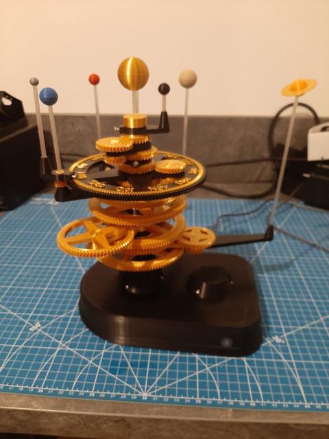 Mech. Planetarium with 28BYJ-48 stepper 3D model thumbnail