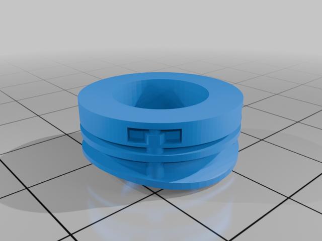 Bachmann G scale shay smoke stack base 3D model thumbnail
