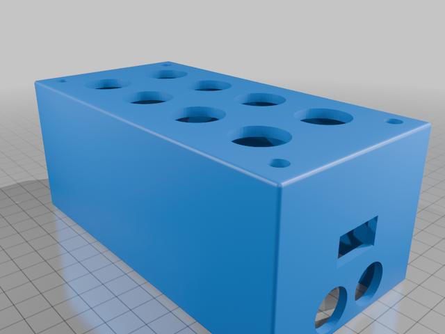 8X 20MM Rocker Switch 4x Power Pole Wiring Box 3D model thumbnail