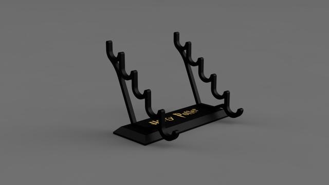 Harry Potter Wand Holder 3D model thumbnail