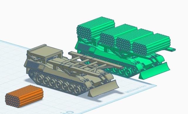 leopard "lanza fajinas"  3D model thumbnail