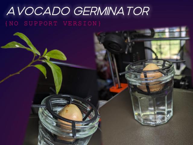 Avocado germinator no supports 3D model thumbnail