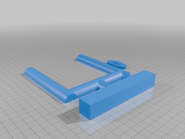 Paper Football Set / Field Goal & Football 3D model thumbnail