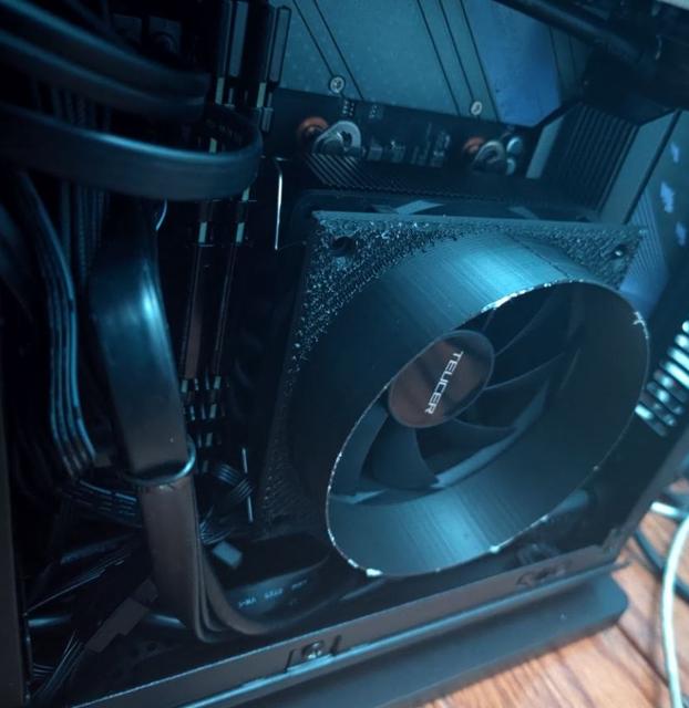 Fractal Ridge CPU fan tunnel  3D model thumbnail