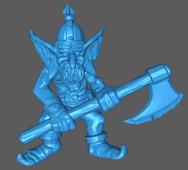 Goblin that AI converted to STL from my drawing  3D model thumbnail