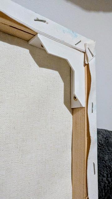Wooden Canvas Frame Corner Square - Équerre pour Cadre en Bois 3D model thumbnail