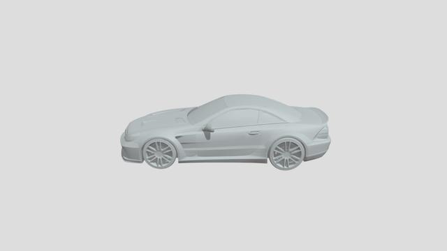 Mercedes-Benz R230-II SL 65 AMG for 3Dprinting 3D model thumbnail