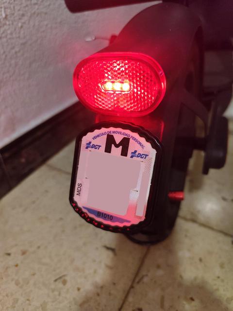 Portamatriculas para el Xiaomi Electric Scooter 4 - matricula española de la DGT - porta matricula - number plate 3D model thumbnail