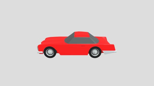 Facel Vega Facel II 1962 lowpoly for 3D-printing 3D model thumbnail