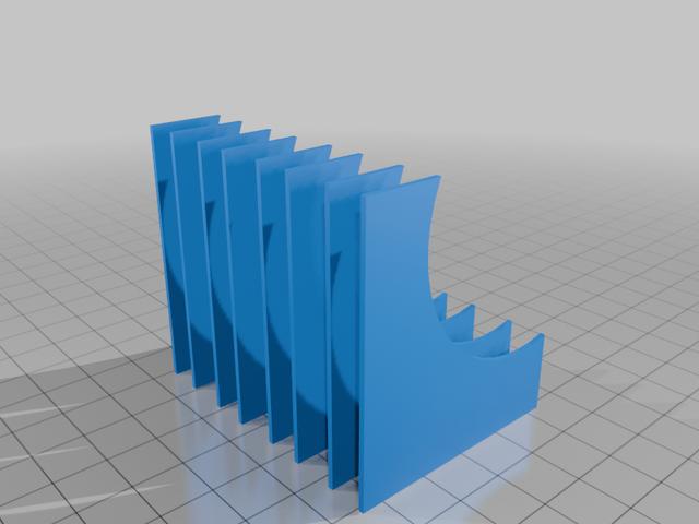 Adjustable craft tape Organizer  3D model thumbnail