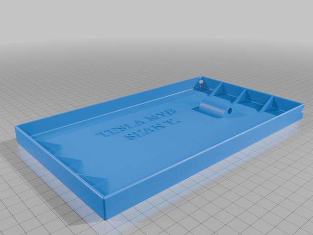 Tesla Model 3 / Y Evaporator Coil Cleaner Tray (Horizontal) 3D model thumbnail
