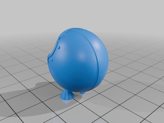helmet and bars 3D model thumbnail