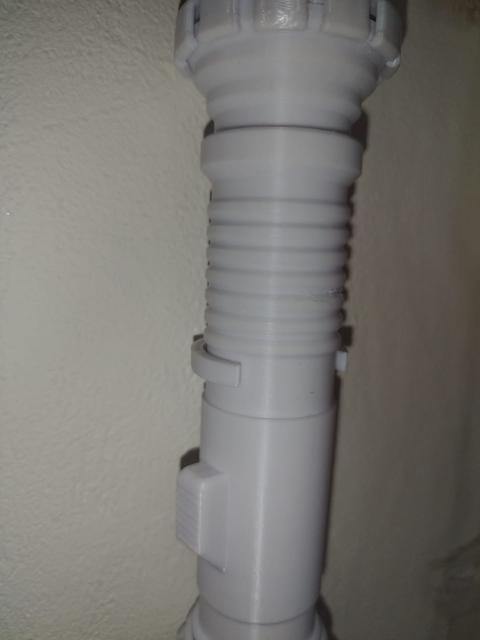 Wall holder for collapsible Lightsaber 3D model thumbnail