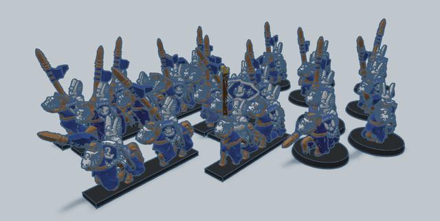 Knights of Dol Amroth 10mm 3D model thumbnail