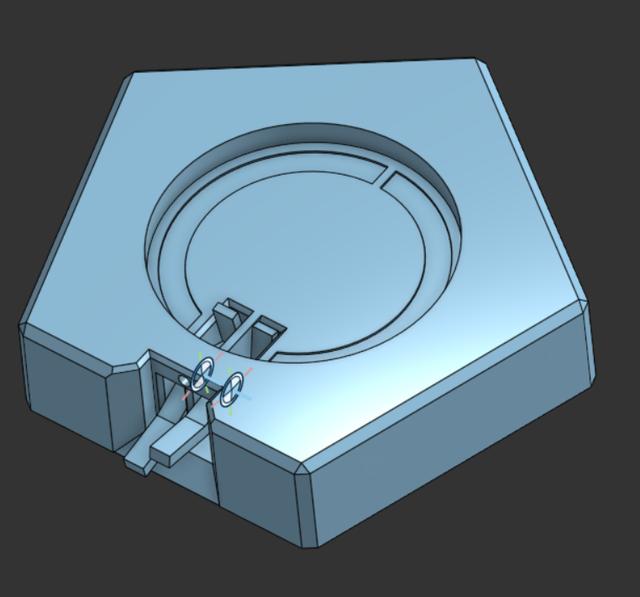 Logitech Z407 Control Knob Base 3D model thumbnail