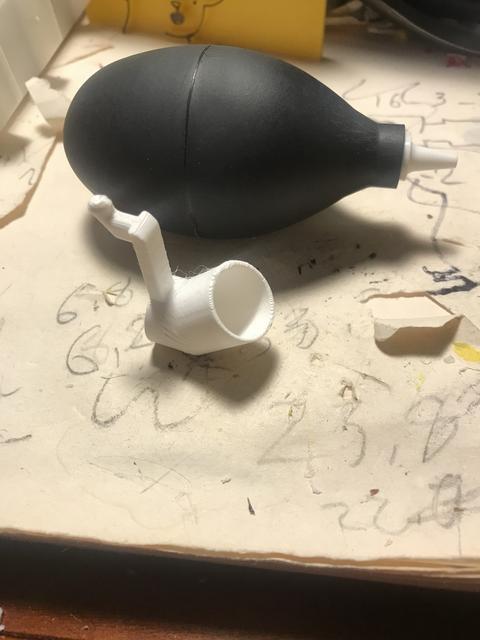 air bulb holder for pegboard 3D model thumbnail