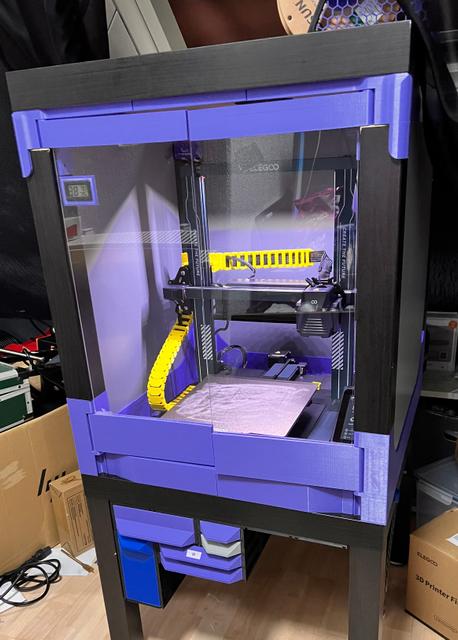 Smaller Corners for Ikea Lack Enclousure 3D model thumbnail