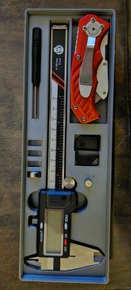2x6 Gridfinity Caliper Holder 3D model thumbnail