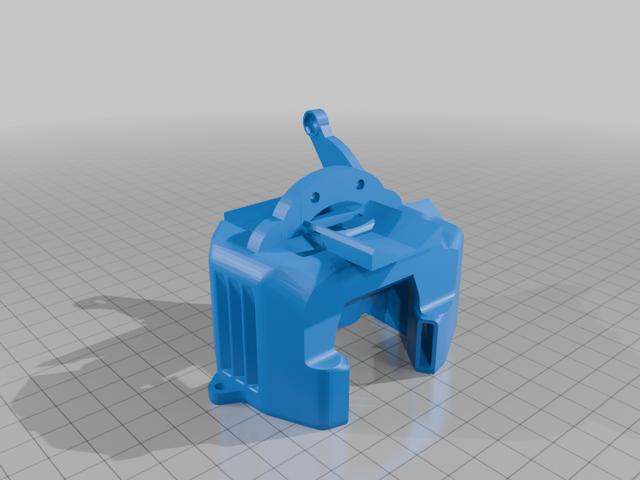 Ender 6 5015 fan mount Microswiss with microprobe 3D model thumbnail