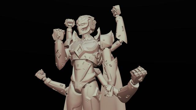 Figma Cyberpunk 3D model thumbnail