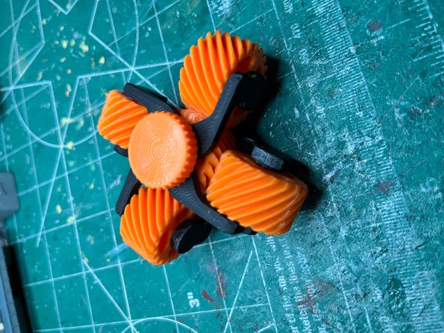 Updated quad spinner shaft 3D model thumbnail
