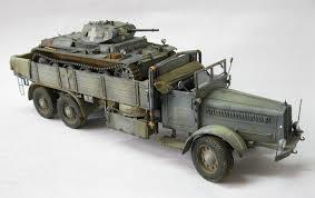 Faun L900 D567 6x4 tank transporter 3D model thumbnail