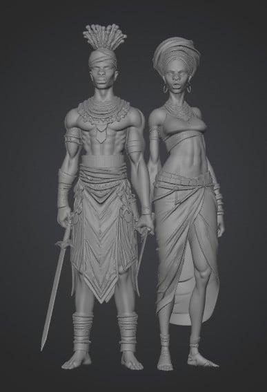 Dawnbound Warriors 3D model thumbnail