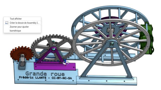 Grande roue - Ferris Wheel 3D model thumbnail