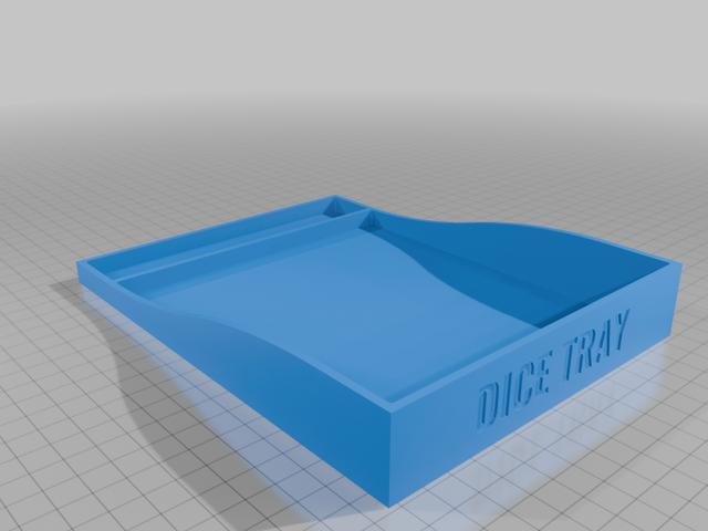 Dice Tray - 25 mm 3D model thumbnail