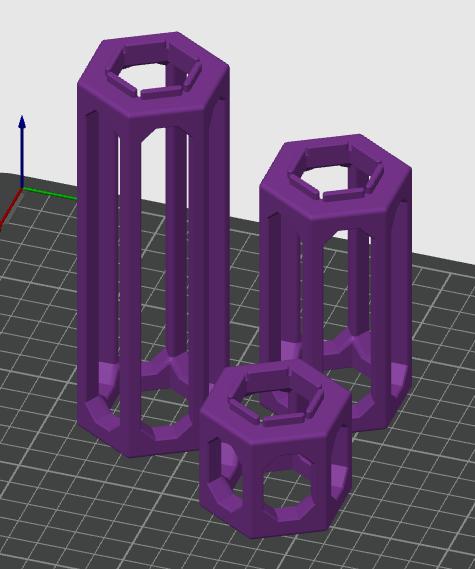 Gravitrax compatible spacers in many sizes - adjustable fit 3D model thumbnail