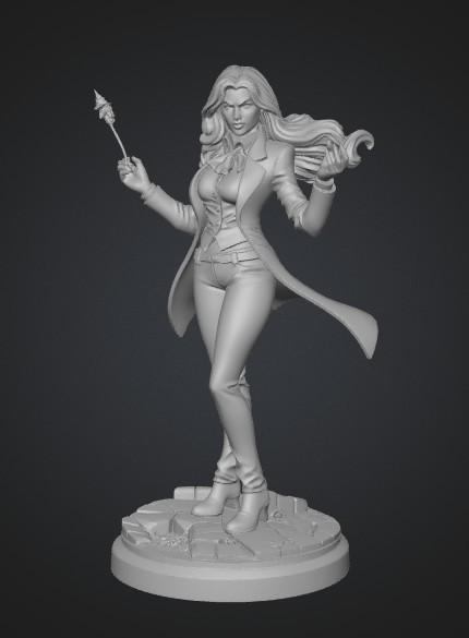 Lady of Shadows 3D model thumbnail