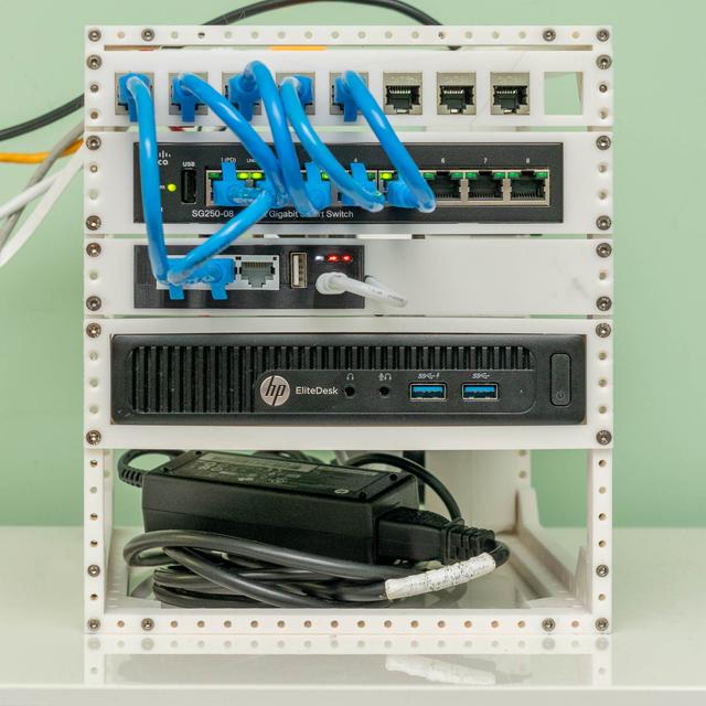 19cm network rack 3D model thumbnail