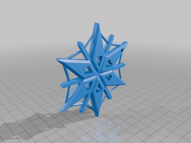 Weihnachtsstern Anhänger 3D model thumbnail