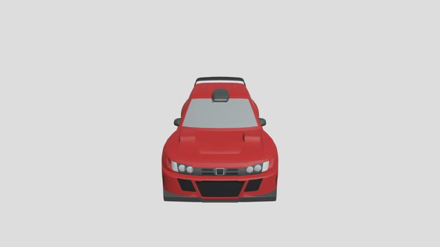 Peugeot 306 Cosworth Rallycar for 3D-printing 3D model thumbnail