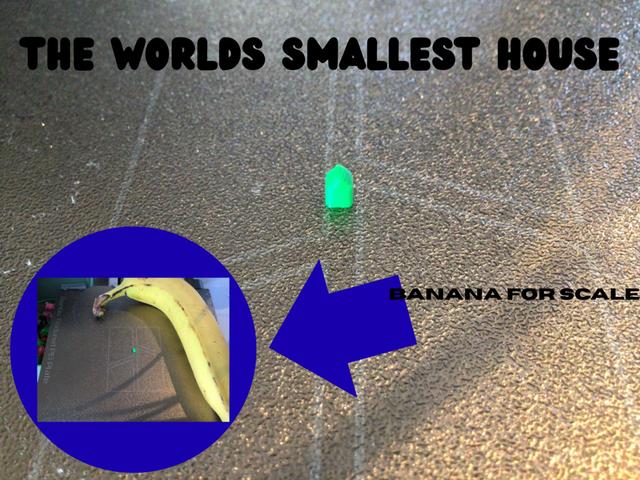 The tiniest house ever! (1.0 min print) 3D model thumbnail