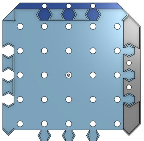 Pegboard brick  3D model thumbnail
