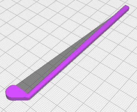 Lucky 13 Golf bat 3D model thumbnail