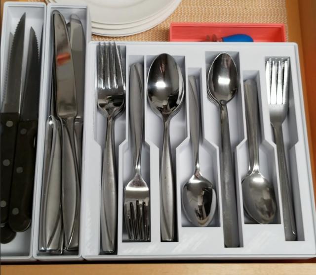 Customized Gridfinity Silverware Holder 3D model thumbnail