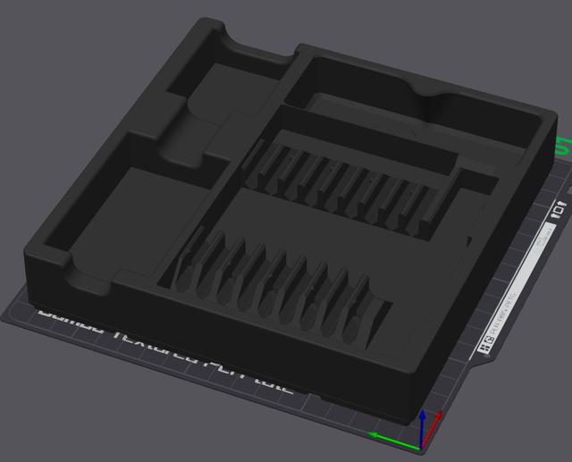 Gridfinity Pinecil soldering iron stacking storage + MAGNETS 3D model thumbnail