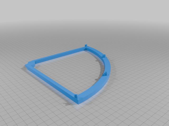 disc golf structure for slalom  poles 3D model thumbnail