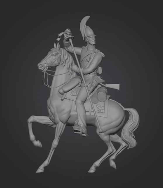 Private of the Astrakhan Cuirassier Regiment 3D model thumbnail