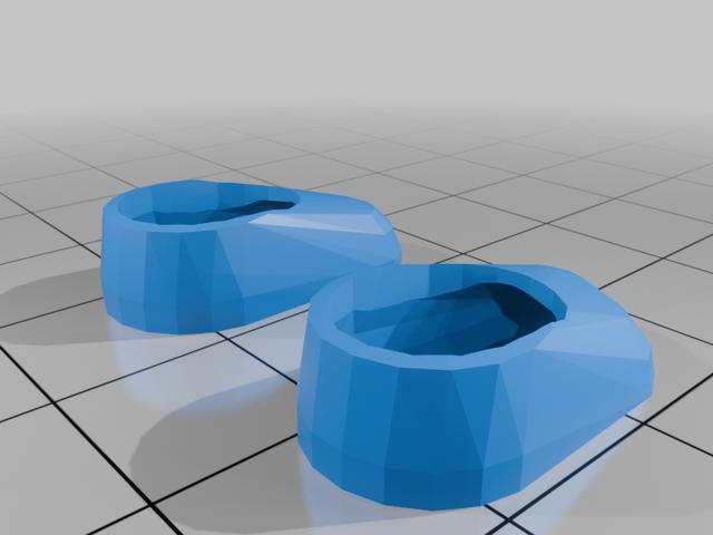 Small doll shoe 3D model thumbnail