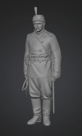 Lower Rank of the Mounted Police Guard, 1914 3D model thumbnail