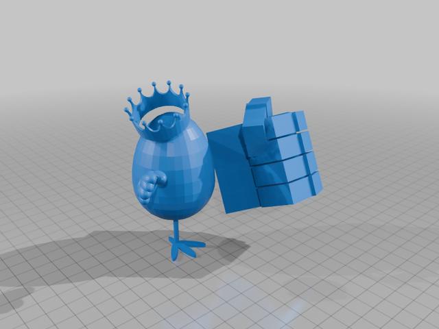Egg of doom 3D model thumbnail