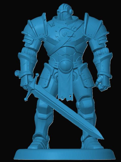 Warforged Fighter 3D model thumbnail