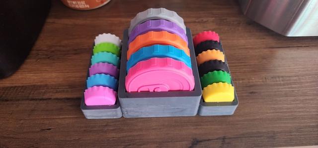 Silicone Can and Bottle cap holder 3D model thumbnail