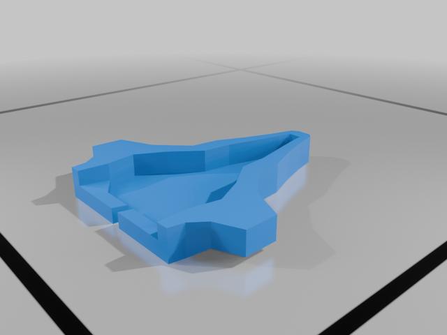 Under table Key holder 3D model thumbnail