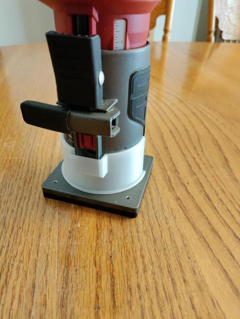 Bauer 20V palm router exhaust port cover 3D model thumbnail