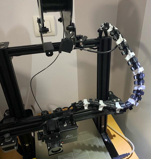 Cable chain / spine for Wanhao D12 3D model thumbnail